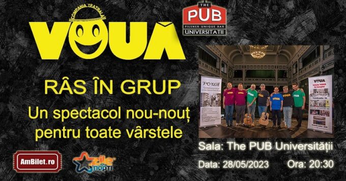 Grupul VOUA spectacol: „RAS IN GRUP” la The PUB